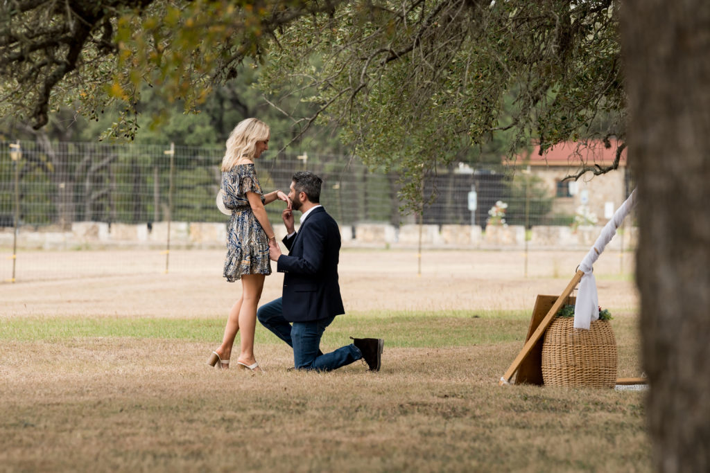 Surprise proposal in the Texas Hill Country