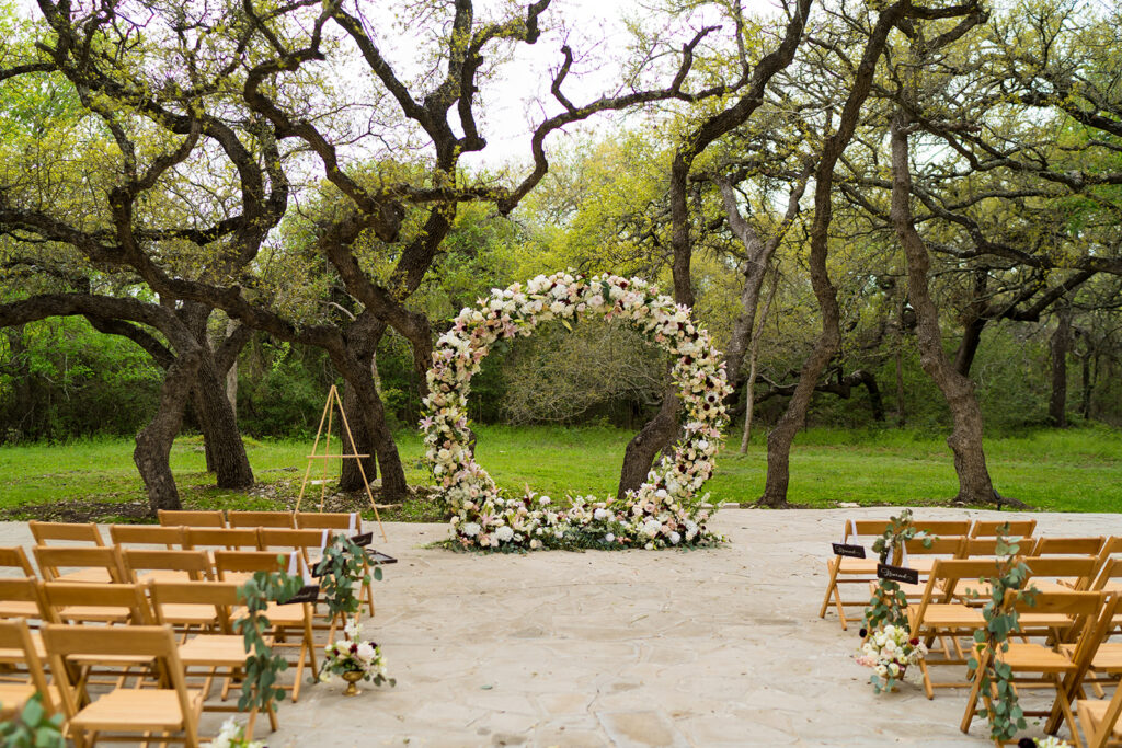 The ceremony site at The Addison Grove